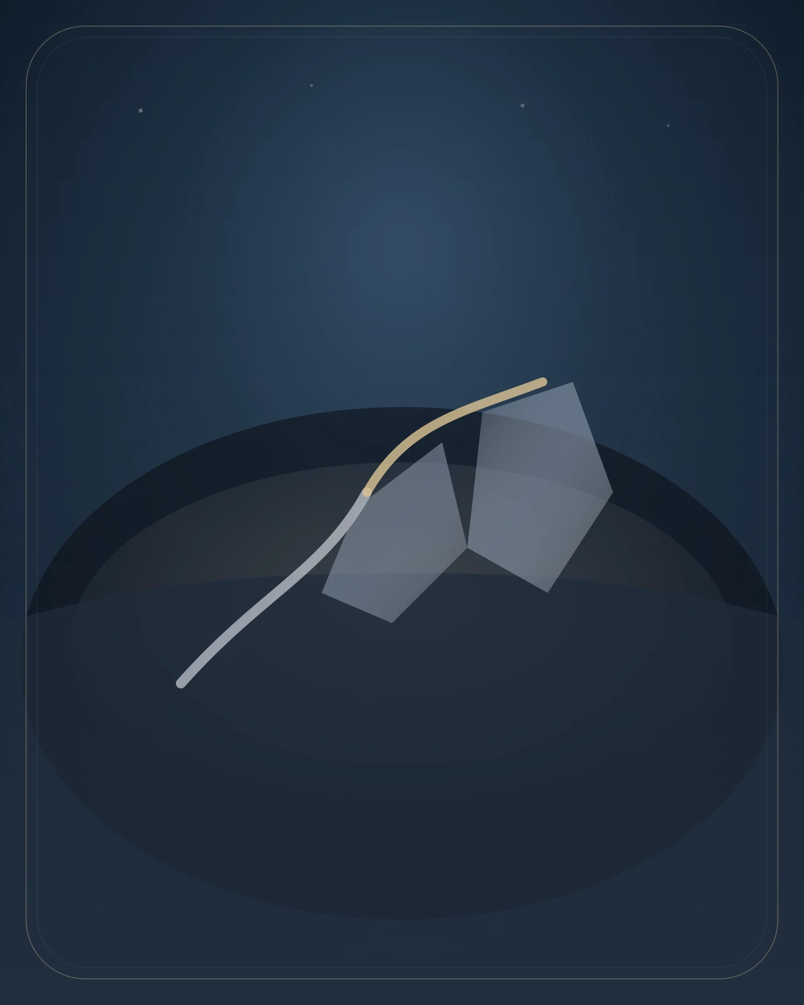 Metallic ribbons turn into architecture in a single frozen transformation, making process and becoming visibly central.